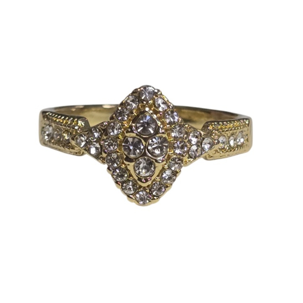 Gold Plated Cluster ring